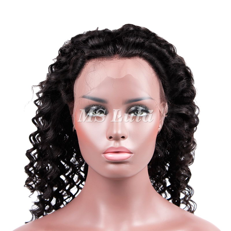 Virgin Hair Deep Wave 360 Lace Frontal Closure 22.5x4x2 With Adjustable Strap - 图片 2